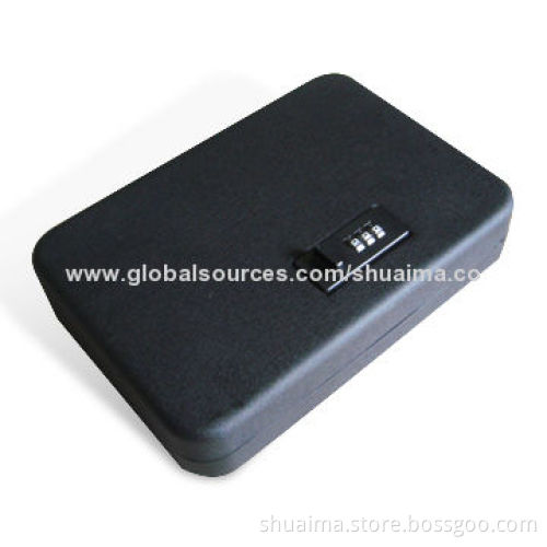 Safe for Pistol with 12mm Sponge Inside, Code or Mechanical lock, Measuring 240 x 165 x 50mm
